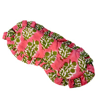 Load image into Gallery viewer, Susie sleep mask - Bright Print and Green Dahlia
