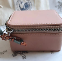 Load image into Gallery viewer, Leather Jewellery Box collaboration with Harry Rocks - Pink

