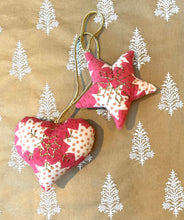 Load image into Gallery viewer, Tree Decorations - Heart and Star
